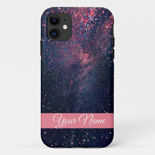 星が青空モノグラムiPhoneケースを満たす Case-Mate iPhoneケース (裏面)