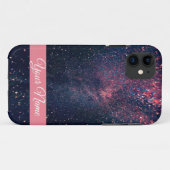 星が青空モノグラムiPhoneケースを満たす Case-Mate iPhoneケース (裏面(横))