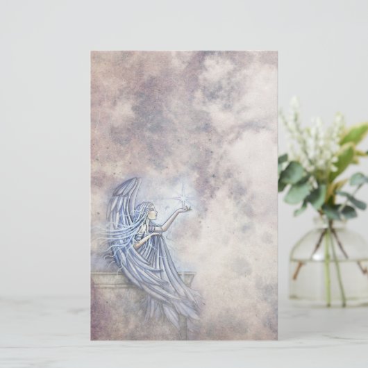 星が静止した神秘的な天使 便箋 (スタンド正面)