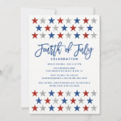 星きらめく | 7月4日パーティの招待状 招待状 (正面)