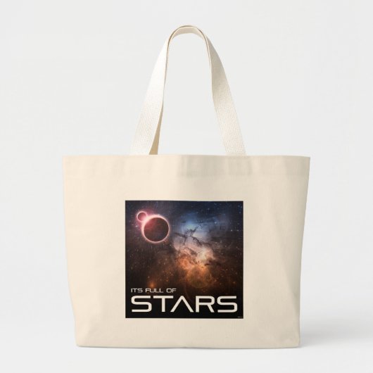 星だらけ ラージトートバッグ (正面)