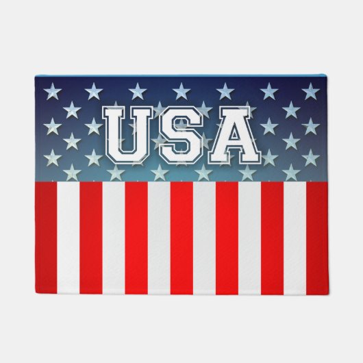 星ちりばめられたスタイル ドアマット (正面)