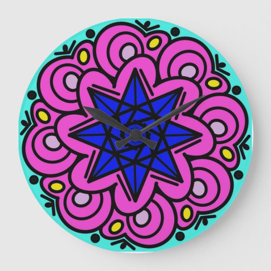 星でできていた ラージ壁時計 (正面)