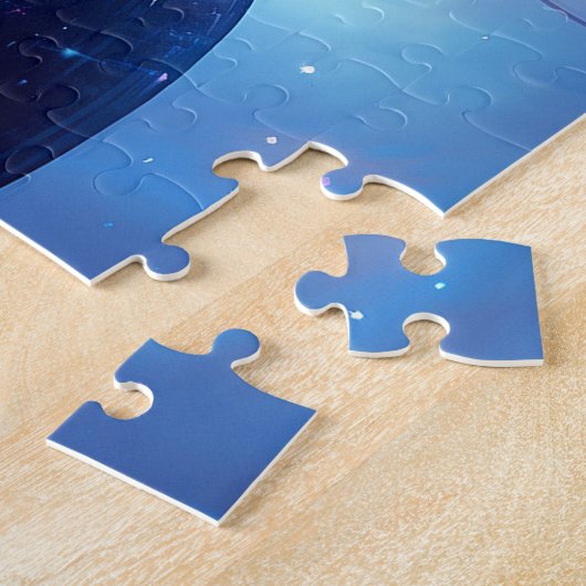 星で作ったアニメの少女 ジグソーパズル (側面)