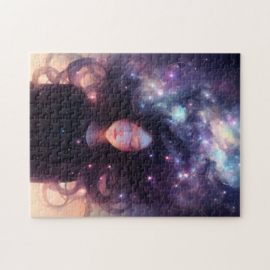 星で作ったアニメの少女 ジグソーパズル (横)