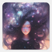 星で作ったアニメの少女 スクエアシール (正面)