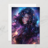 星で作ったアニメの少女 ポストカード (正面/裏面)