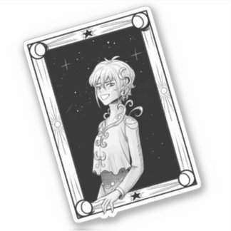 星で囲まれた シール