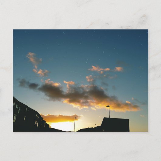 星で飾られた通り ポストカード (正面)