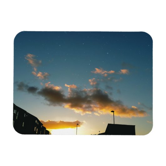 星で飾られた通り マグネット (横)