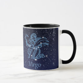 星とおとめ座の星座とゾディアックサイン マグカップ