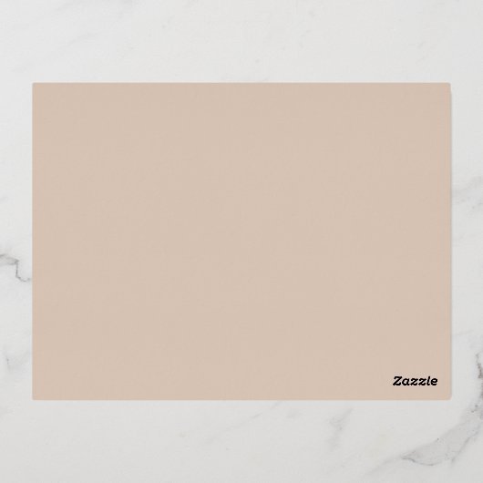 星とかわいいお誕生発表 箔招待状ポストカード (裏面)