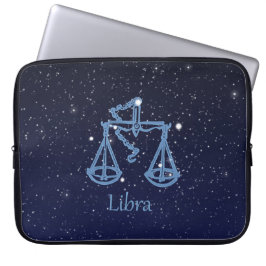 星とともに輝くてんびん座の星座と星座 ラップトップスリーブ