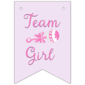 星とのチーム女の子の薄紫の紫色 バンティングフラッグ (第1の旗)