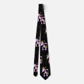 星との軽く押えるユニコーン ネクタイ (裏面)