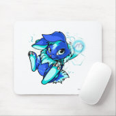 星との黄色いCybunny マウスパッド (マウス)