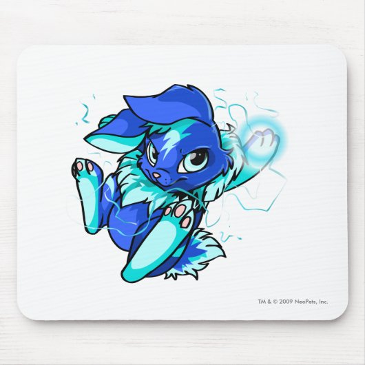 星との黄色いCybunny マウスパッド (正面)