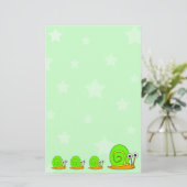 星とカタツムリの文房具 便箋 (スタンド正面)