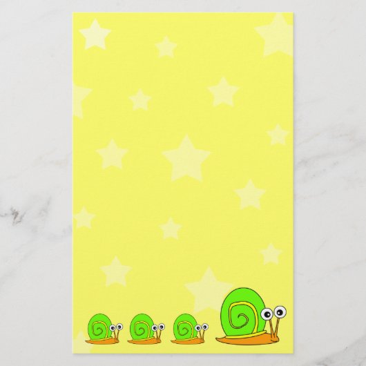 星とカタツムリの文房具 便箋 (正面)