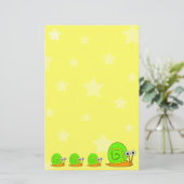 星とカタツムリの文房具 便箋 (スタンド正面)