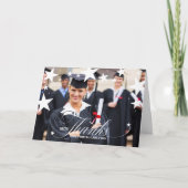 星とグラードの写真で卒業 カード (正面)