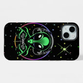 星とゲーマーエイリアン iPhoneケース (裏面横)
