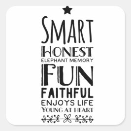 星とシェフィーの頭字語 スクエアシール