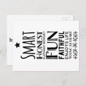 星とシェフィーの頭字語 ポストカード (正面/裏面)