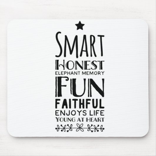 星とシェフィーの頭字語 マウスパッド (正面)