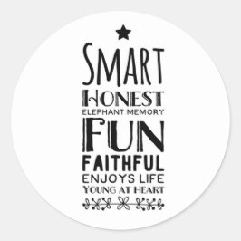 星とシェフィーの頭字語 ラウンドシール