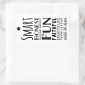 星とシェフィーの頭字語 長方形シール (バッグ)