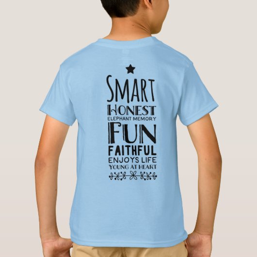 星とシェフィーの頭字語 Tシャツ (裏面)