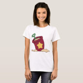 星とシャベル付き赤い砂バケツ Tシャツ (正面フル)