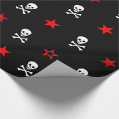 ||星とスカル ||折り返し紙 ラッピングペーパー (角)