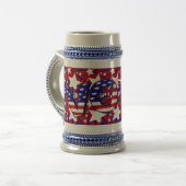 星とストライプで投票 –  ビールジョッキ (正面左)