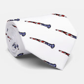 星とストライプのクラリネット ネクタイ (ロール)