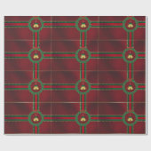 星とストライプのクリスマスラッピング紙 ラッピングペーパー (フラット)