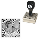 星とストライプのゲームフォール ラバースタンプ (押印)