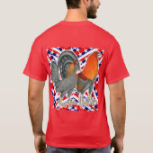 星とストライプのゲームフォール Tシャツ (裏面)