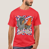 星とストライプのゲームフォール Tシャツ (正面)