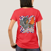 星とストライプのゲームフォール Tシャツ (裏面)