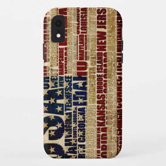 星とストライプの米国とその連邦州 Case-Mate iPhoneケース (裏面)