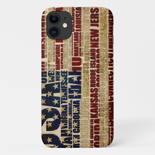 星とストライプの米国とその連邦州 Case-Mate iPhoneケース (裏面)