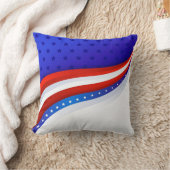 星とストライプの装飾用クッション クッション (ブランケット)