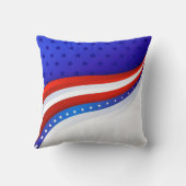 星とストライプの装飾用クッション クッション (裏面)