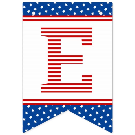 星とストライプの赤白青が投票に登録 バンティングフラッグ (第2の旗)