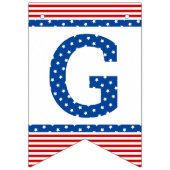 星とストライプの赤白青が投票に登録 バンティングフラッグ (第3の旗)