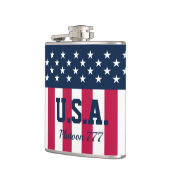 星とストライプの赤白青 フラスク (左)