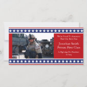 星とストライプの軍隊発表 案内状 (正面)