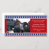 星とストライプの軍隊発表 案内状 (正面/裏面)